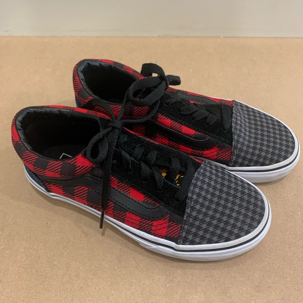 Vans Old Skool Houndstooth Plaid —Excellent condition